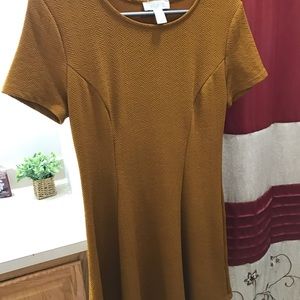 Mustard brown dress